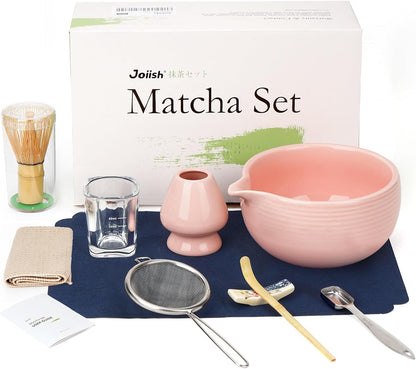 10-Pcs Matcha Whisk Set, Matcha Kit with Measuring Spoon/Cup, Green
