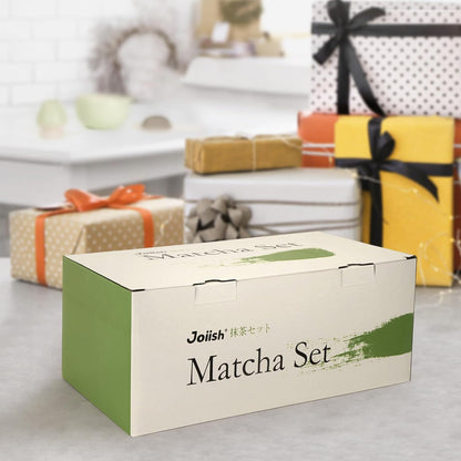 10-Pcs Matcha Whisk Set, Matcha Kit with Measuring Spoon/Cup, Green