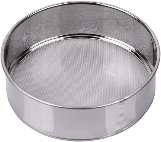 Flour Sifter for Baking - Stainless Steel 40 Mesh Small Tamis 6inch Round Sifter,Mini Fine Mesh Flour Sieve(6 Inch, 40m Mesh)