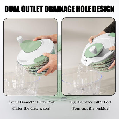 4.2L Green Salad Spinner & Lettuce Spinner for kitchen