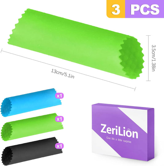 3pcs Silicone Garlic Peeler Tube Roller - Garlic Peeler, Roller, Rocker, Skin Remover Tool, Easy Clean Kitchen Gadget for Chefs Home Cooking