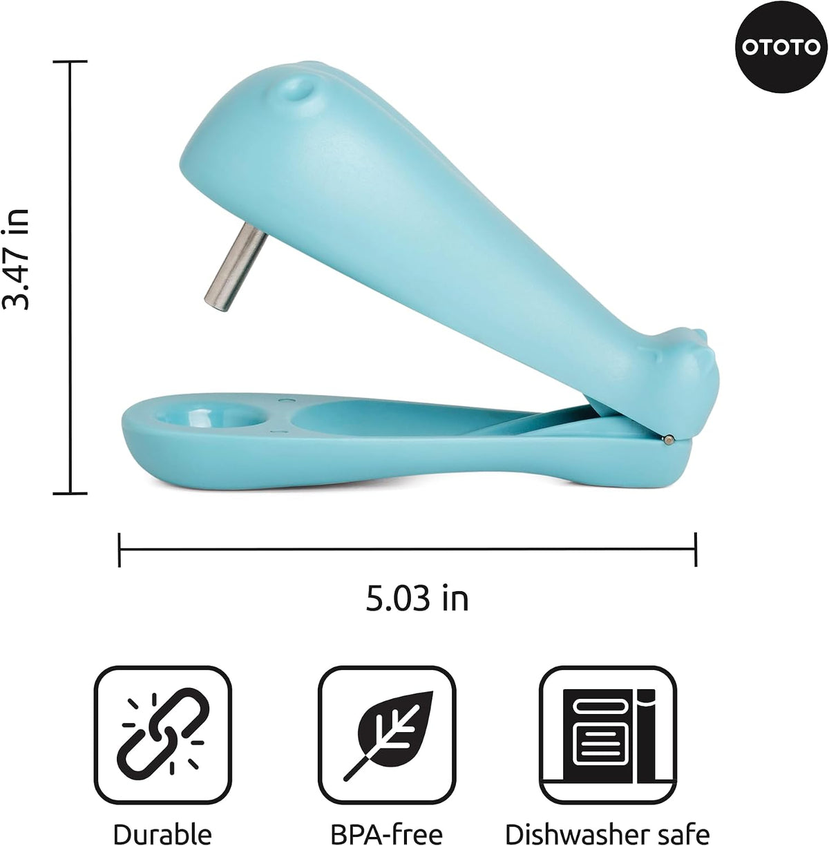 Hippo Cherry and Olive Pitter - Unique Kitchen Gadgets, Cooking Gifts for Women, Kitchen Essentials, Kitchen Utensils, Cute Gifts, Kitchen Accessories, Gift for Kids