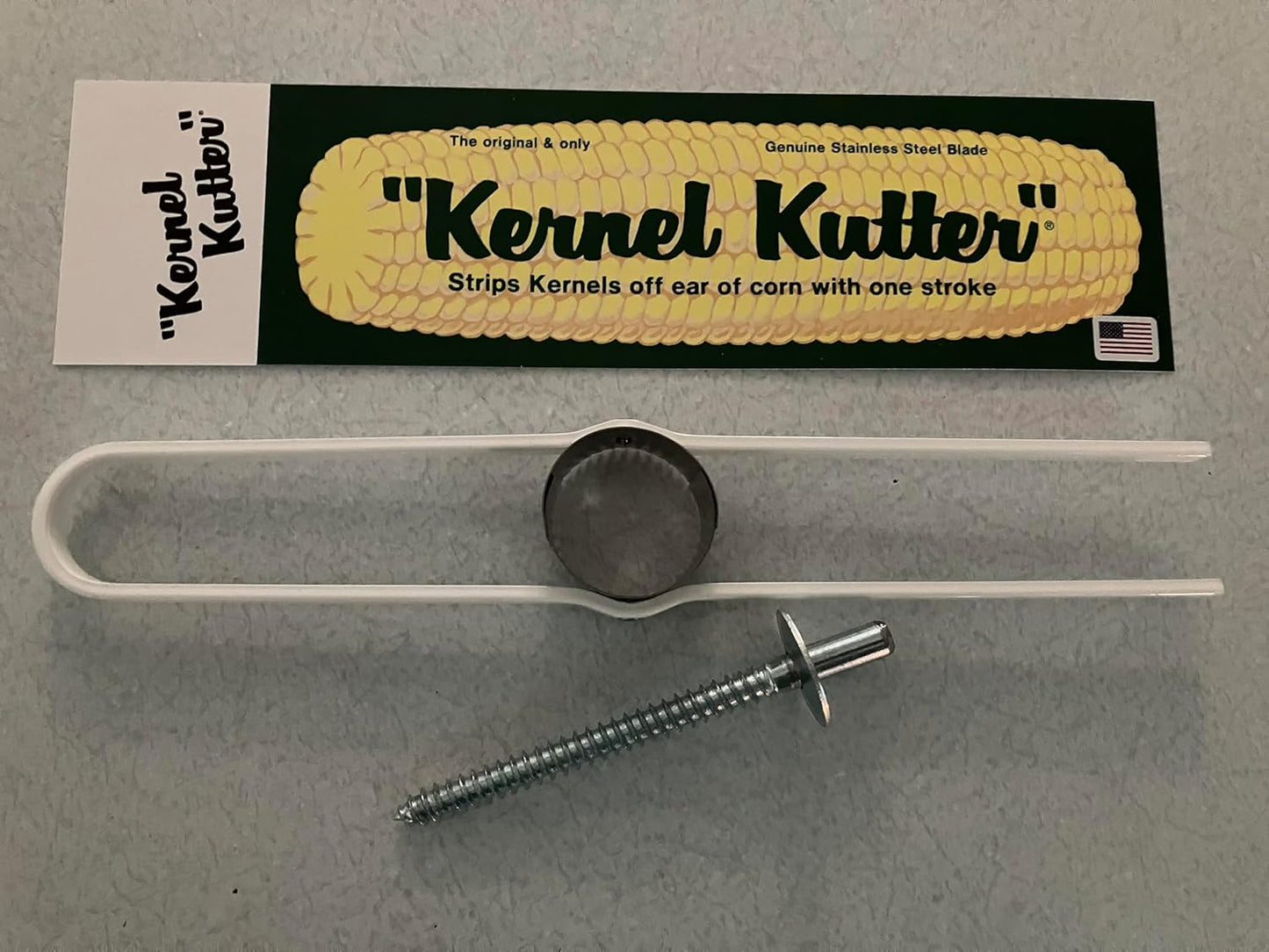 The Original Kernel Kutter (Sweet Corn Cutter, Stripper, peeler) with Bit "proudly made in the USA"