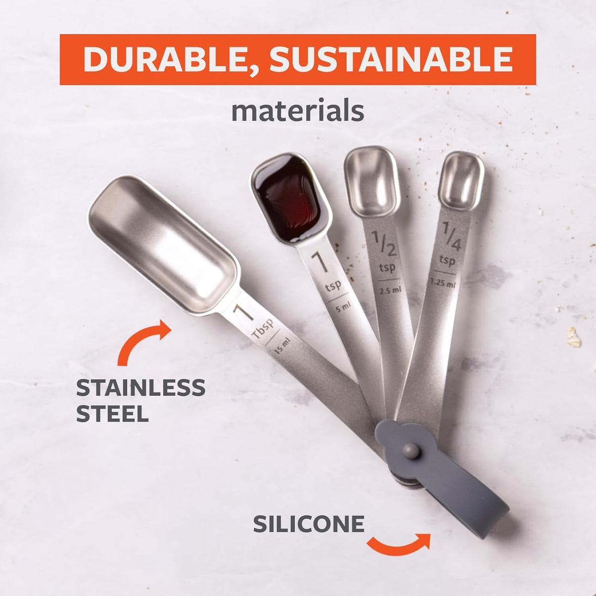 Level Up Precision Stainless Steel Measuring Spoons
