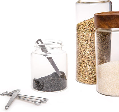 Mini Measuring Spoons Set, Stainless Steel, Cute