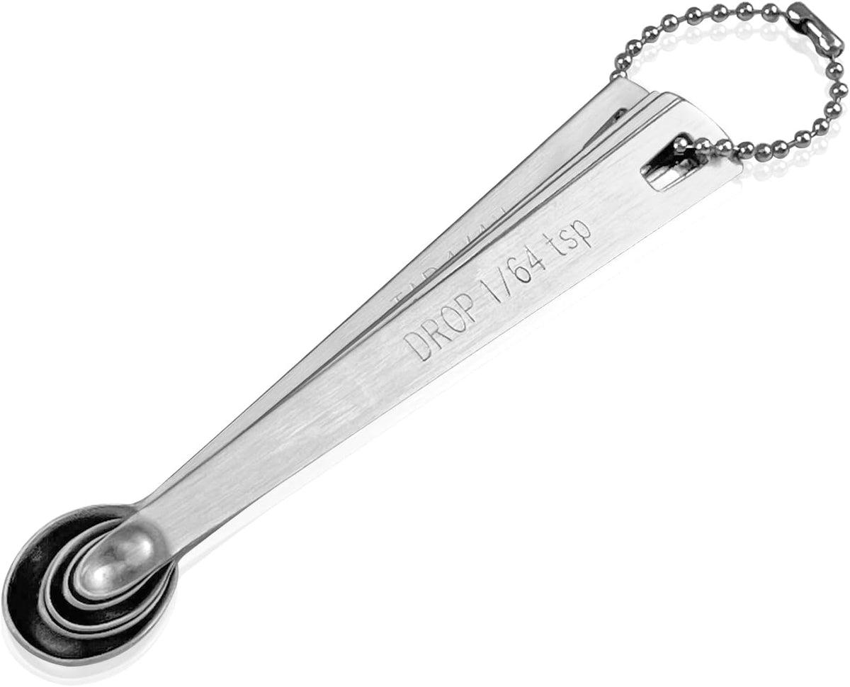 Mini Measuring Spoons Set, Stainless Steel, Cute