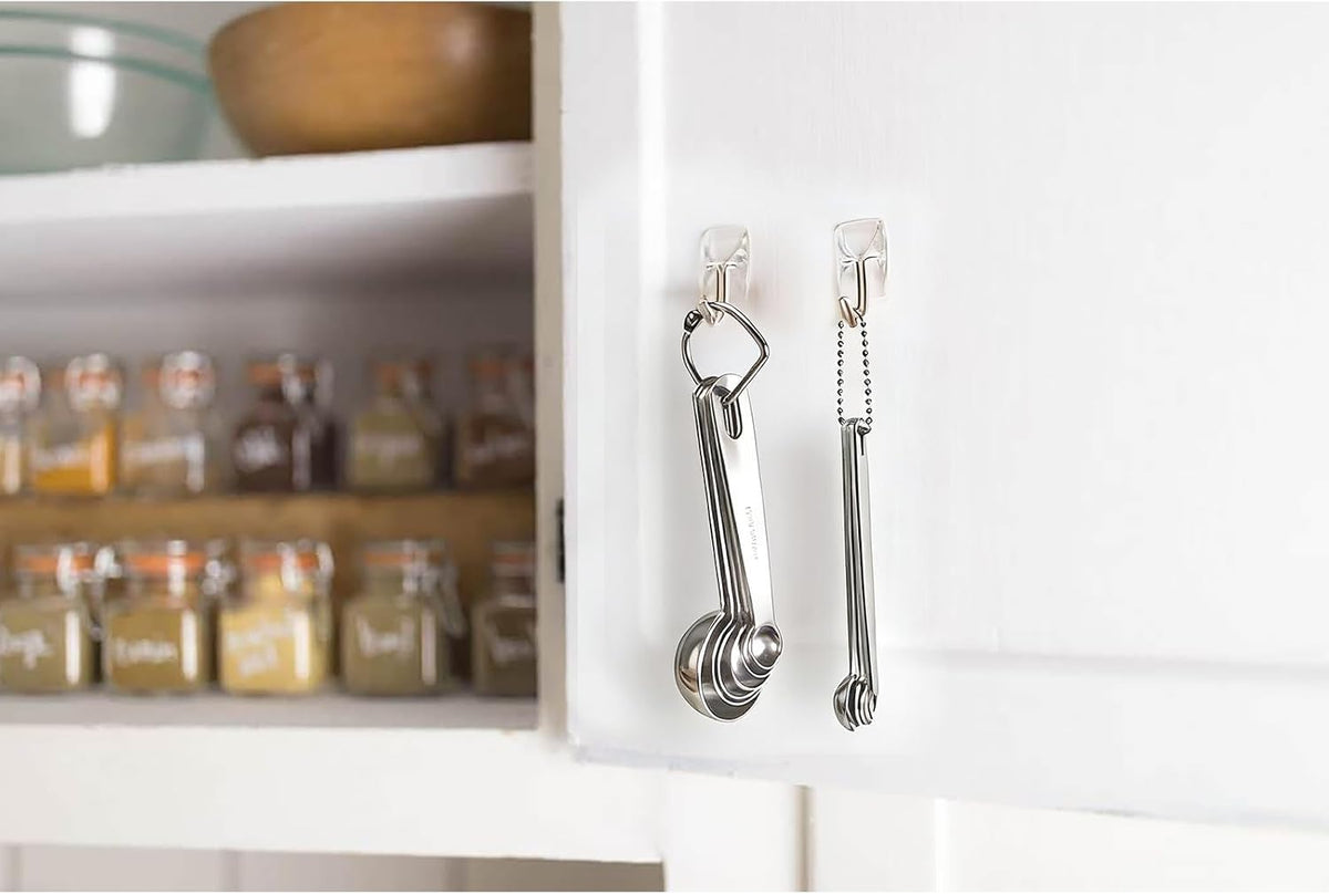 Mini Measuring Spoons Set, Stainless Steel, Cute