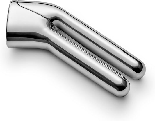 Garlic Press - Non Toxic Stainless Steel - Essential Kitchen Tool - Ergonomic Handle - Effortlessly Mince Whole Garlic - Easy Clean