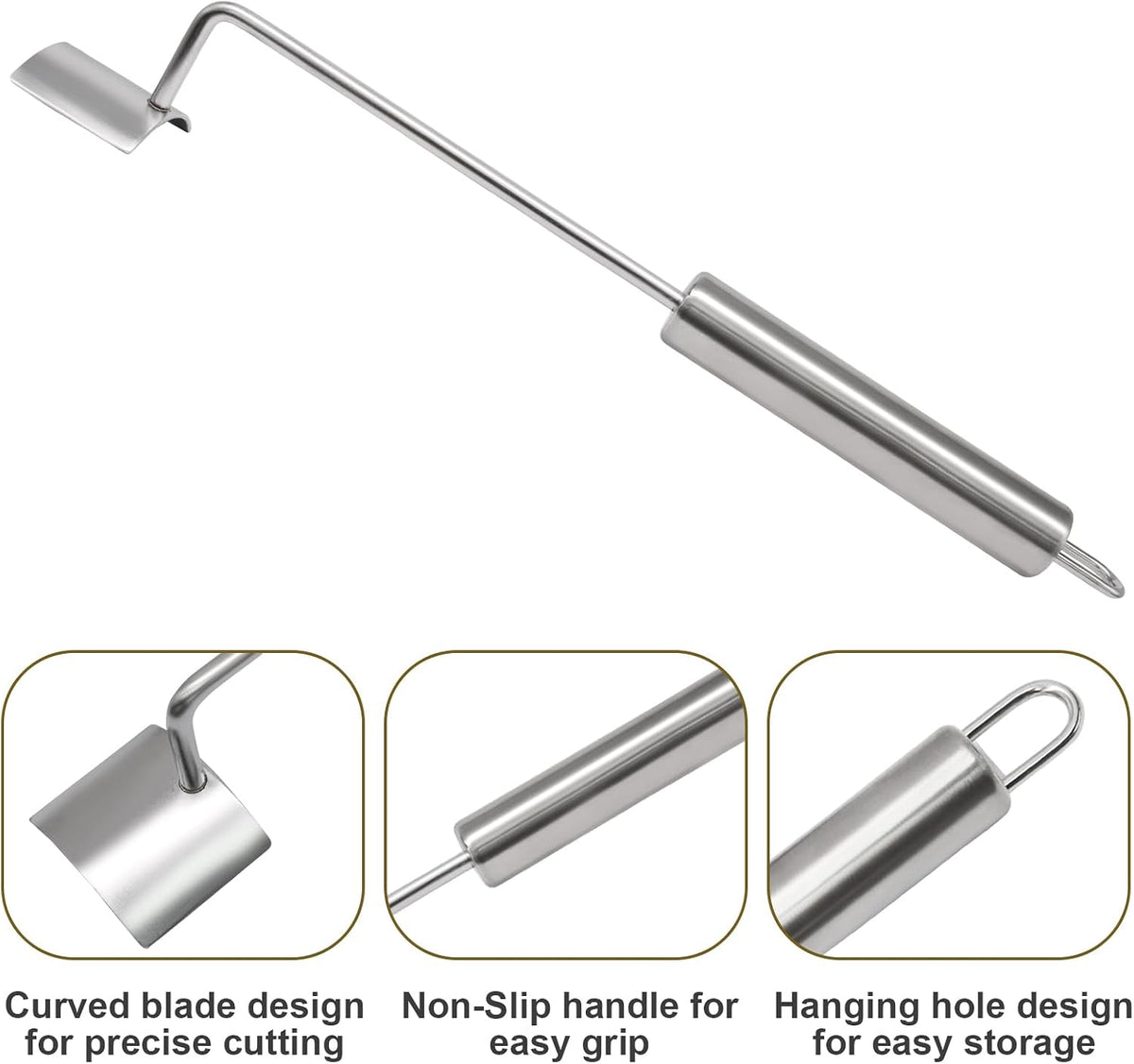 Stainless Steel Corn Peeler & Stripper Tool Set, 2 Pack