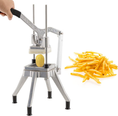 Commercial Vegetable Chopper & Food Dicer, Heavy Duty Vegetable Cutter with 1/4" & 3/8" Stainless Steel Blades, Manual Onion Potato Pepper Dicer for Restaurant Kitchen Food Prep