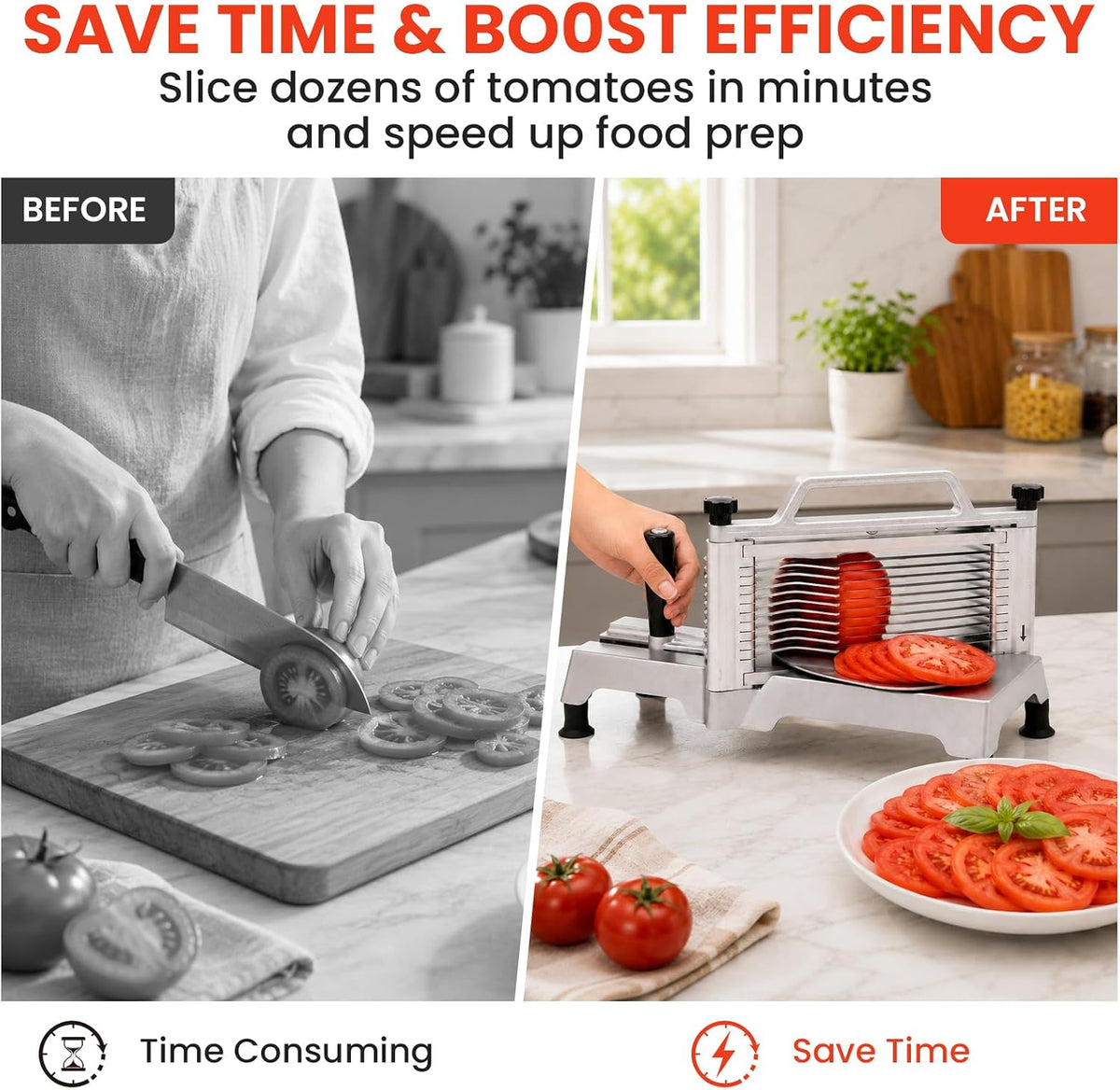 Commercial Vegetable Chopper & Food Dicer, Heavy Duty Vegetable Cutter with 1/4" & 3/8" Stainless Steel Blades, Manual Onion Potato Pepper Dicer for Restaurant Kitchen Food Prep