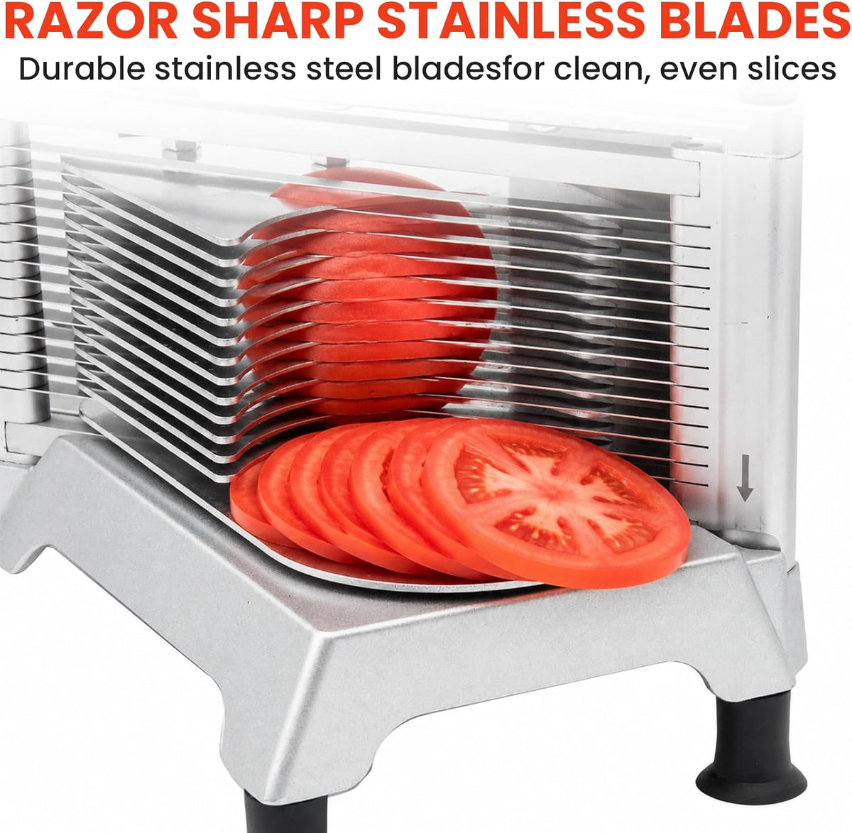 Commercial Vegetable Chopper & Food Dicer, Heavy Duty Vegetable Cutter with 1/4" & 3/8" Stainless Steel Blades, Manual Onion Potato Pepper Dicer for Restaurant Kitchen Food Prep
