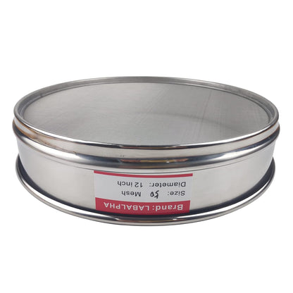 120 Mesh Lab Sieves, 120 Mesh Test Sieve, 12'' Diameter, 304 Stainless Steel Wire Cloth (0.125mm)