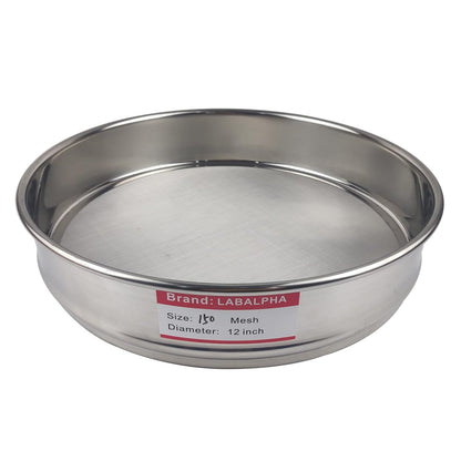 120 Mesh Lab Sieves, 120 Mesh Test Sieve, 12'' Diameter, 304 Stainless Steel Wire Cloth (0.125mm)