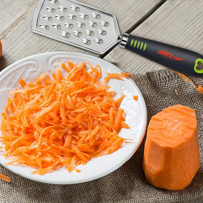 Food Graters for Cheese,Nutmeg,Potato,Ginger and Garlic,Cirtrus,Hand-held Stainless Steel Zester for Kitchen - Pro Multi-purpose Gadgets,Set of 3 Grinders