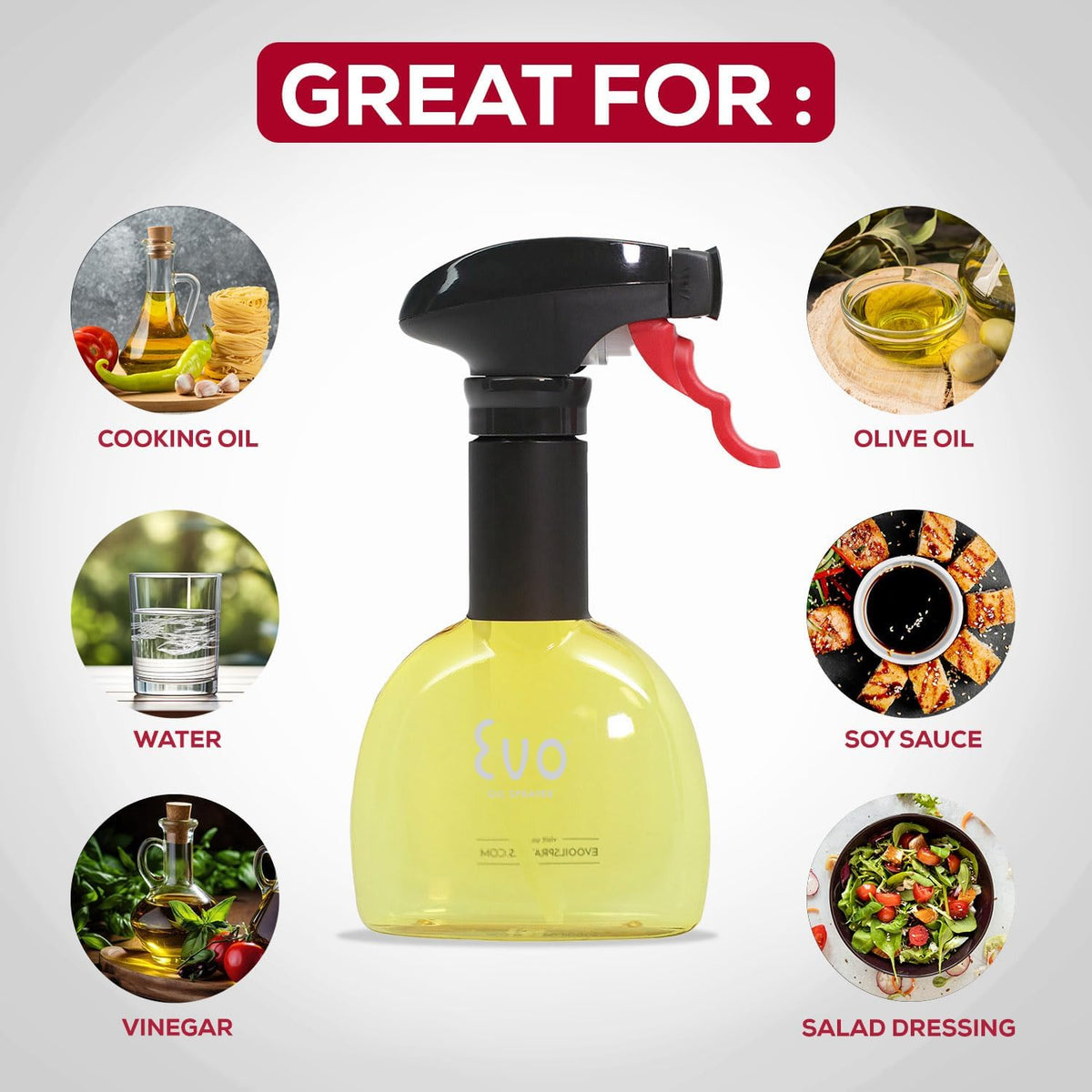 Minis, Non-Aerosol for Olive, Cooking Oils, and Vinegars, 8-Ounce Capacity, 1 Each Yellow and Green | Non-Aerosol Sprayers, 8 Fl Oz, ~0.25 Tsp and Pull, Bpa and Dehp and Latex-Free Food-Safe Plastic, Twist-on Funnel