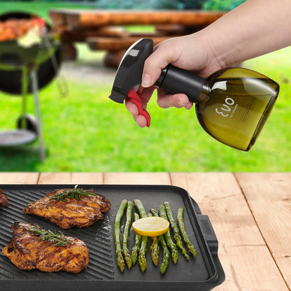 Minis, Non-Aerosol for Olive, Cooking Oils, and Vinegars, 8-Ounce Capacity, 1 Each Yellow and Green | Non-Aerosol Sprayers, 8 Fl Oz, ~0.25 Tsp and Pull, Bpa and Dehp and Latex-Free Food-Safe Plastic, Twist-on Funnel