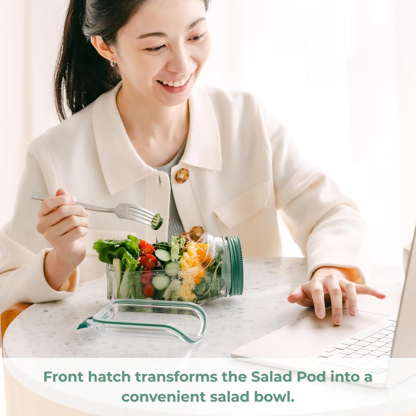 The Original Salad Pod, 4.5 Cups, Green