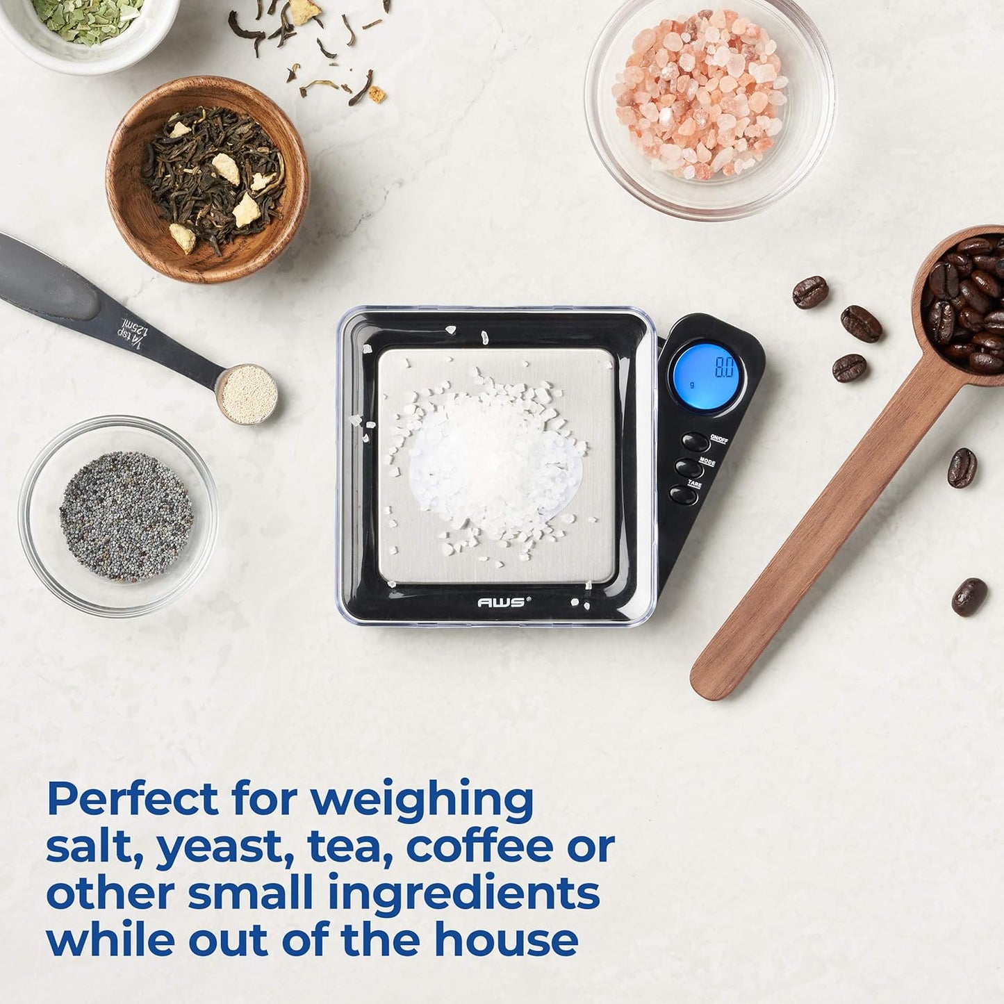 Blade Series Digital Pocket Gram Scale 1000g x 0.1g | Precision Mini Scale 0.1g Accuracy, Pocket Scale for Kitchen, Gold, Gems & Coin Scale, Smart Digital & Compact Scale
