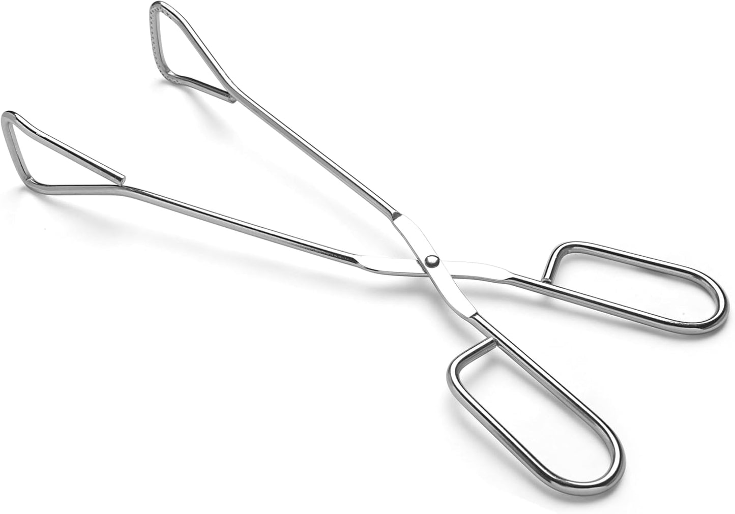 9-Inch Heavy Duty Stainless Steel Kitchen Tongs - Comfortable Ergonomic Grip, Scissor Design, Heat Resistant for BBQ and Cooking