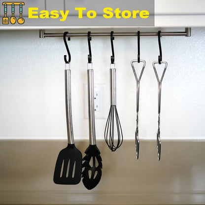 9-Inch Heavy Duty Stainless Steel Kitchen Tongs - Comfortable Ergonomic Grip, Scissor Design, Heat Resistant for BBQ and Cooking