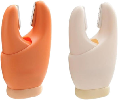 Crab Claw Garlic Ginger Peeler 2-in-1 Kitchen Tool, 3.54"x1.77"x1.18" (White)