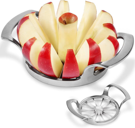 Upgraded 12-Blade Apple Slicer Corer Frosted Handle Stainless Steel Cutter