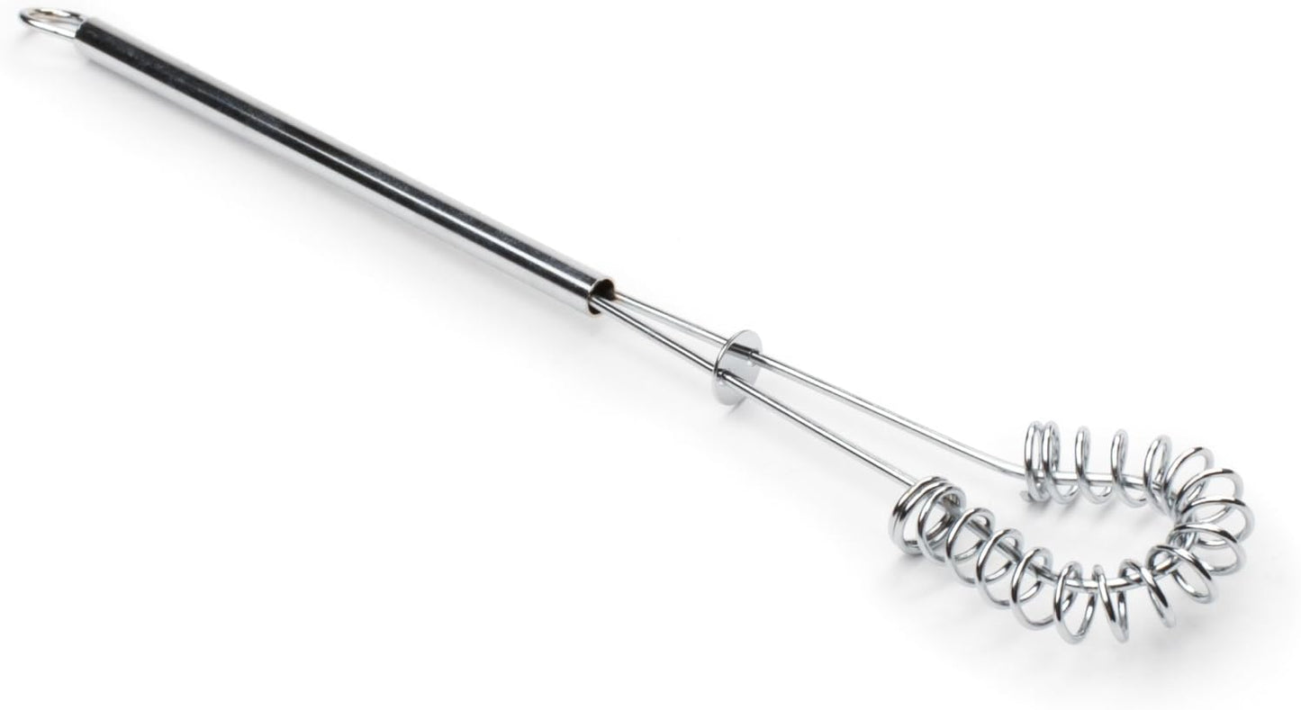 Fox Run 8-Inch Flat Coil Whisk, 8.25 x 1.5 x 1.25, Metallic