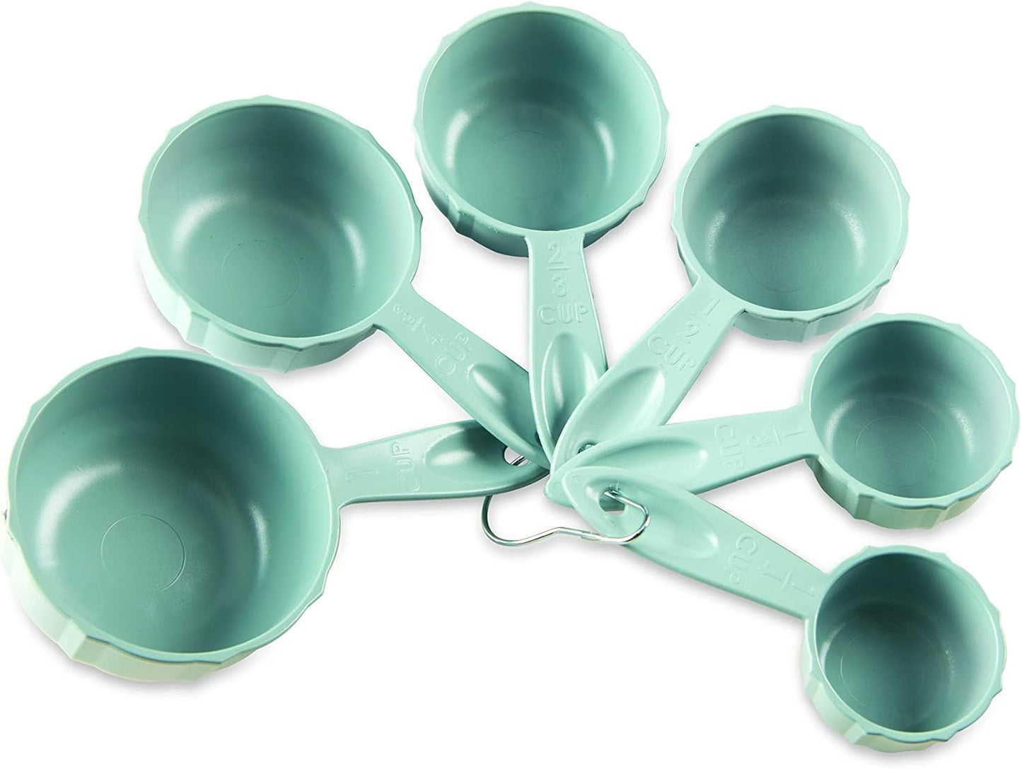Cups Bundt Measuring, Set of 6, Sea Glass