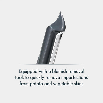 Swivel Peeler, Grey, Plastic/Stainless Steel, Manual Potato/Vegetable/Fruit Peeler, Moves Over Contours for Fast Peeling, Dishwasher Safe