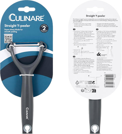 Swivel Peeler, Grey, Plastic/Stainless Steel, Manual Potato/Vegetable/Fruit Peeler, Moves Over Contours for Fast Peeling, Dishwasher Safe