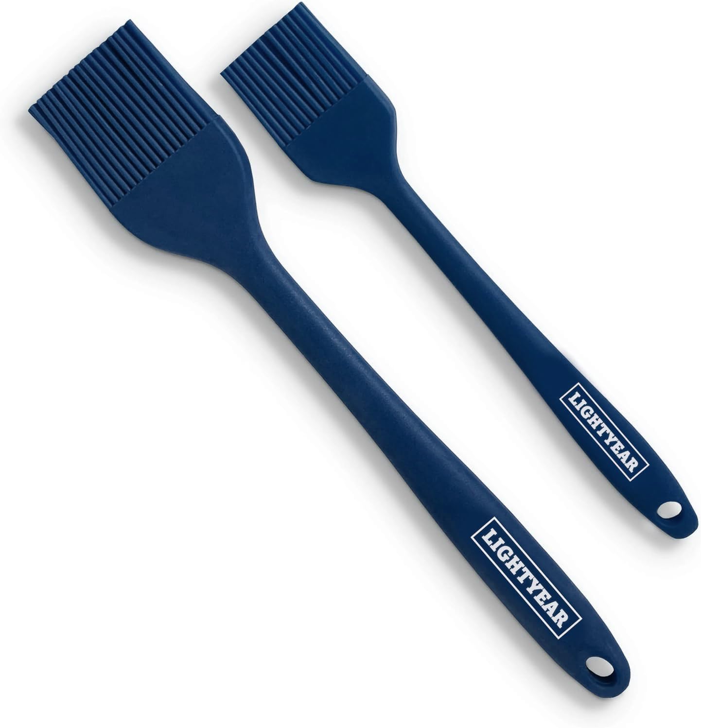 Silicone Basting Pastry Brush Set (2 Pcs) ❘ 450°F Heat Resistant Oil Brush for Your Kitchen - Ideal For BBQ’s, Baking & Cooking | 100% Food Grade Silicone - BPA Free & Dishwasher Safe (Blue)