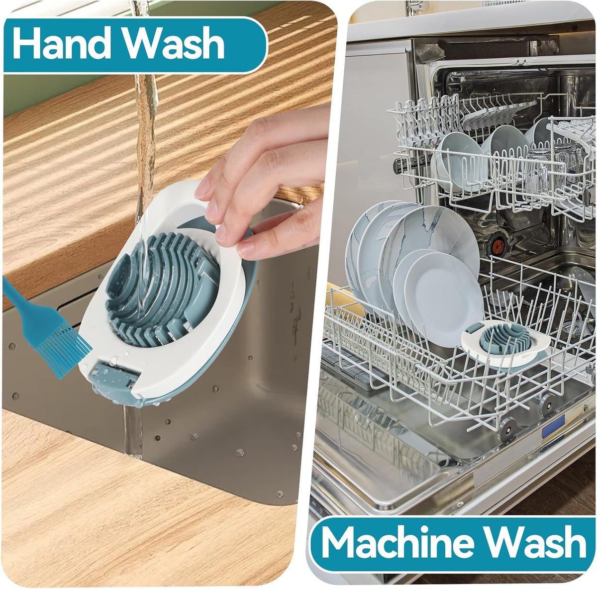 Egg Slicer for Hard Boiled Eggs, Stainless Steel Wire Cutter