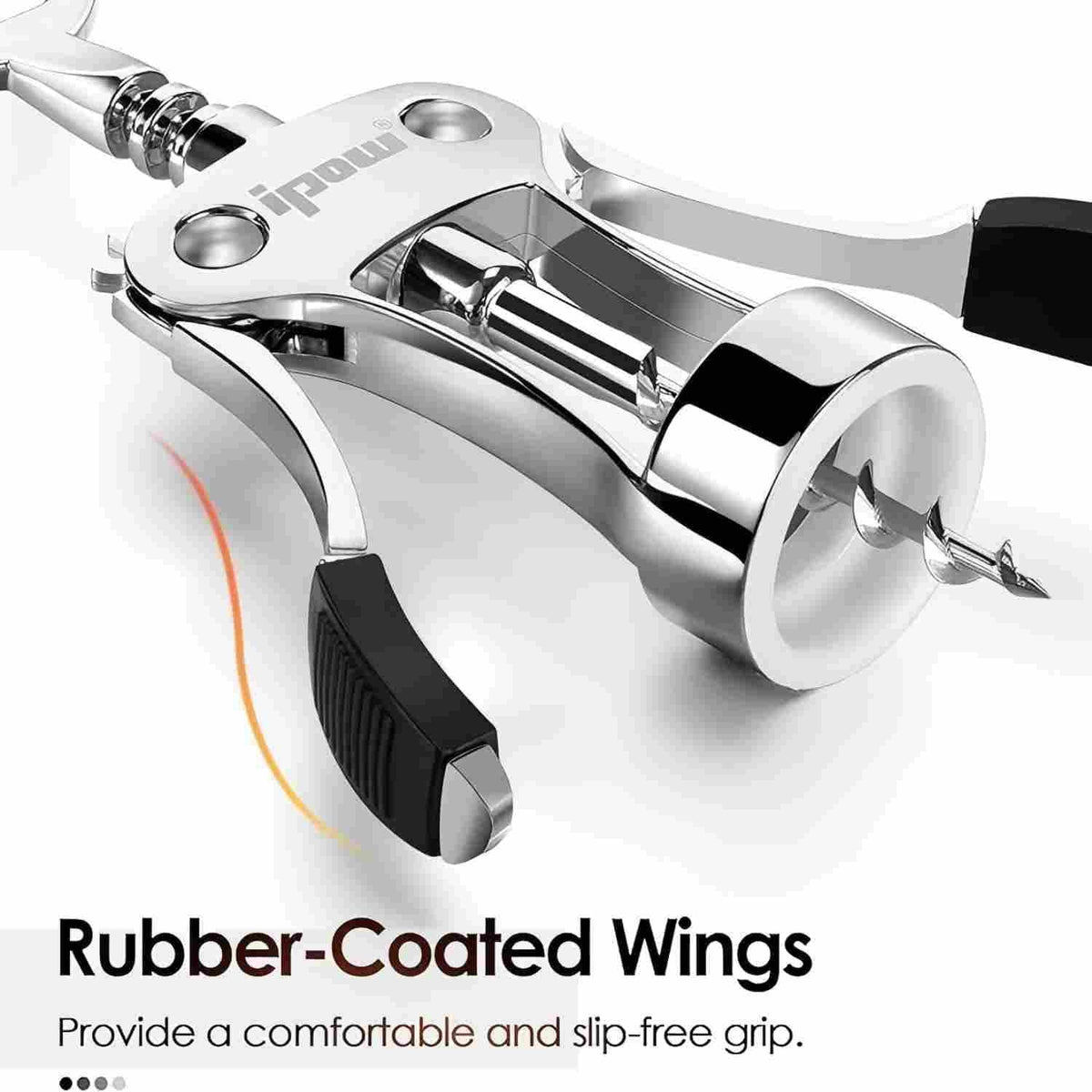 Wine Bottle Opener, Solid Zinc Alloy Corkscrew, Effortless Cork Removal