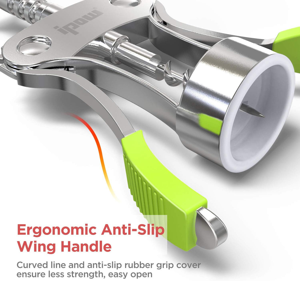 Wine Bottle Opener, Solid Zinc Alloy Corkscrew, Effortless Cork Removal