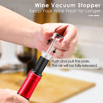 Wine Bottle Opener, Solid Zinc Alloy Corkscrew, Effortless Cork Removal