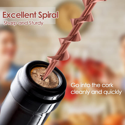 Wine Bottle Opener, Solid Zinc Alloy Corkscrew, Effortless Cork Removal