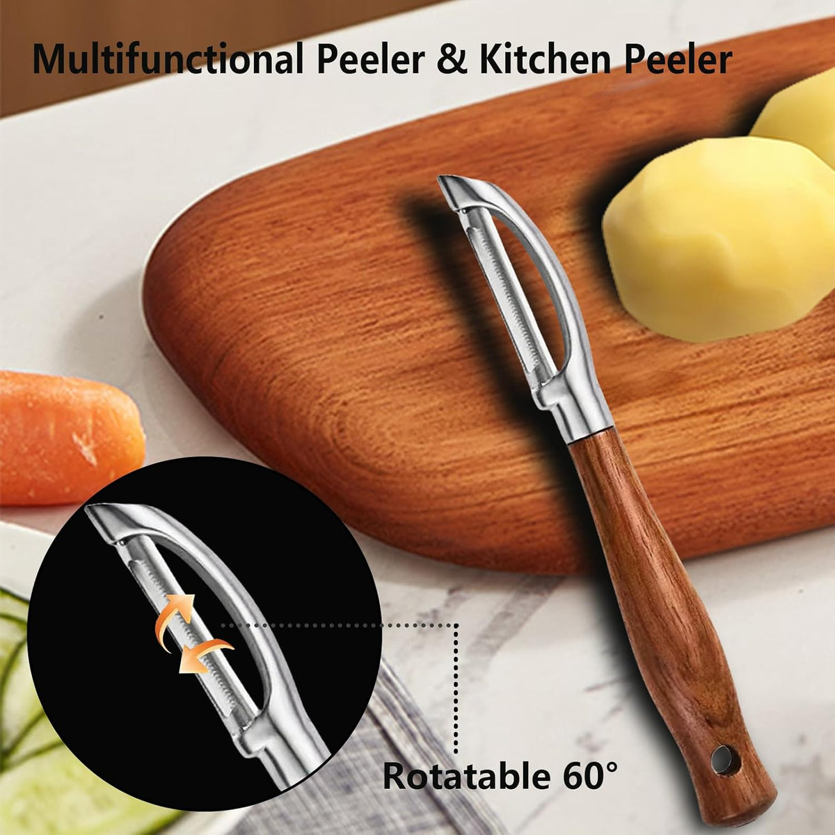 Premium Potato Peeler, Fruit And Vegetable Peelers For Kitchen