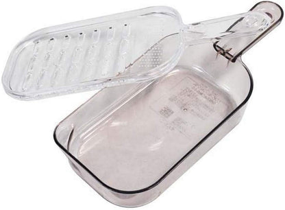 Japanese Plastic Zester Grater – Multi-Purpose Coarse/Fine Condiment Grater with Container for Ginger and Wasabi, Made in Japan