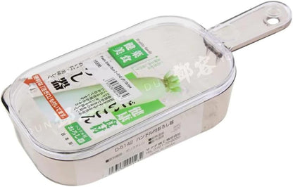 Japanese Plastic Zester Grater – Multi-Purpose Coarse/Fine Condiment Grater with Container for Ginger and Wasabi, Made in Japan