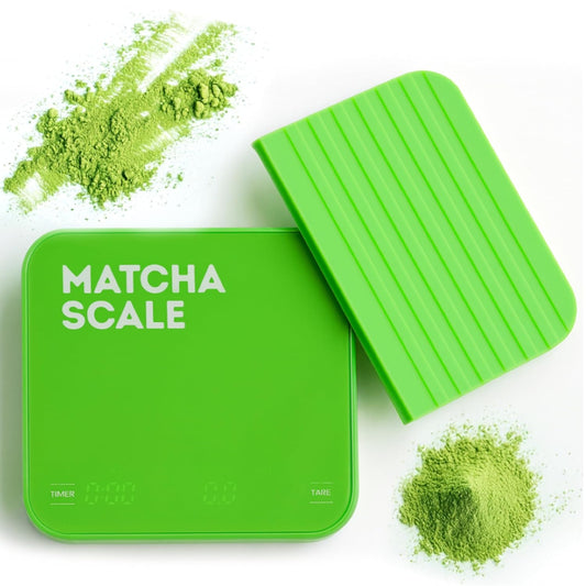 Matcha Scale – 0.1g Precision USB-C Rechargeable Digital Scale for Weighing Matcha Powder | Perfect add-on to Any Matcha Set | LED Display, Timer, Tare