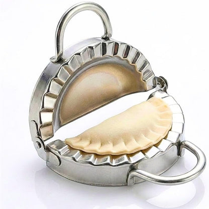 Premium Stainless Steel Dumpling Maker Press – 3.75" Dough Cutter & Mold for Perfect Homemade Dumplings, Empanadas, Ravioli, Pierogi & Mini Pastry Pies