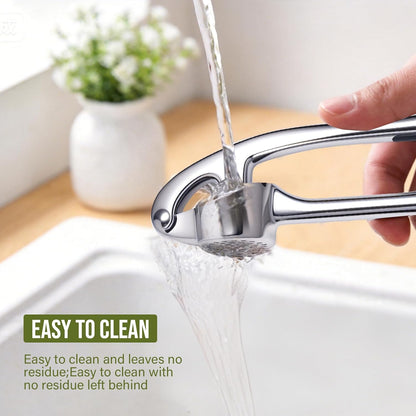 Kitchen Garlic Press, Rust Proof & Dishwasher Safe Garlic Mincer, Durable Garlic Crusher, Easy to Clean and Squeeze, Rose