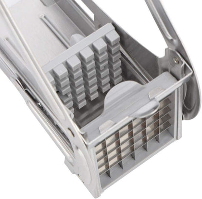 French Fry Cutter, Stainless Steel Potato Cutter with Non-Slip Feet, 2 Blade Size for Homemade Chips, Fries & Veggie Slices