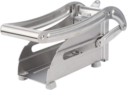 French Fry Cutter, Stainless Steel Potato Cutter with Non-Slip Feet, 2 Blade Size for Homemade Chips, Fries & Veggie Slices