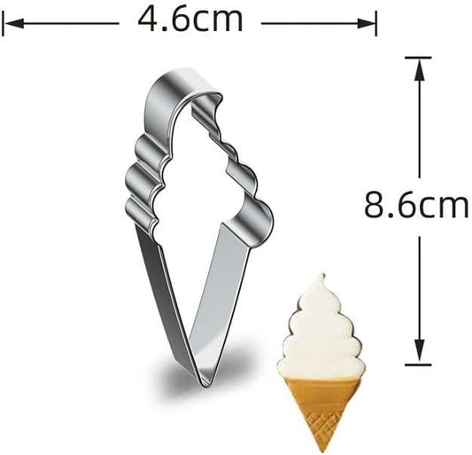Silver Fruit Watermelon Cutting Molds,Creative Kitchen Gadgets, Stainless Steel Popsicle Cookie Cutter, Ice Cream Shape Watermelon Slicer,Watermelon Popsicle Mold, Melon Cutter Mould Melon Ballers