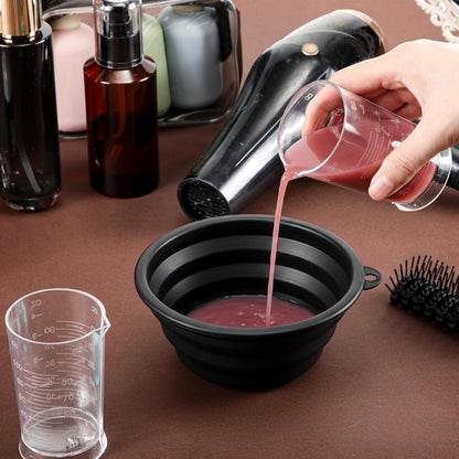 2 Pcs Hair Dye Measuring Cups 4 oz Hair Color Measuring Cups Easy to Read Color Beaker Plastic Liquid Beaker with Graduated Scale for Salon Use Home DIY Dyeing Tools