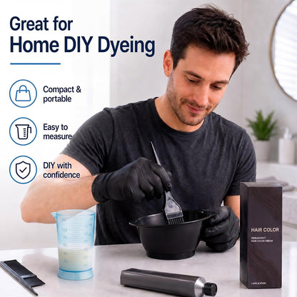 2 Pcs Hair Dye Measuring Cups 4 oz Hair Color Measuring Cups Easy to Read Color Beaker Plastic Liquid Beaker with Graduated Scale for Salon Use Home DIY Dyeing Tools