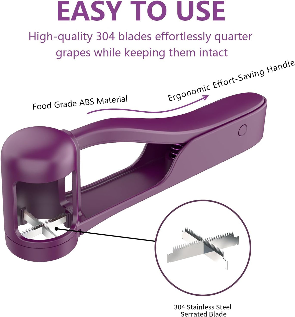 Grape Cutter for Toddlers 1-3,Grape Slicer for Toddlers Grape Cutter Tool Grape Slicer Kitchen Gadget for Kids' Lunch Accessories,Cherry Tomato & Strawberry Sandwich
