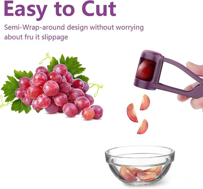 Grape Cutter for Toddlers 1-3,Grape Slicer for Toddlers Grape Cutter Tool Grape Slicer Kitchen Gadget for Kids' Lunch Accessories,Cherry Tomato & Strawberry Sandwich